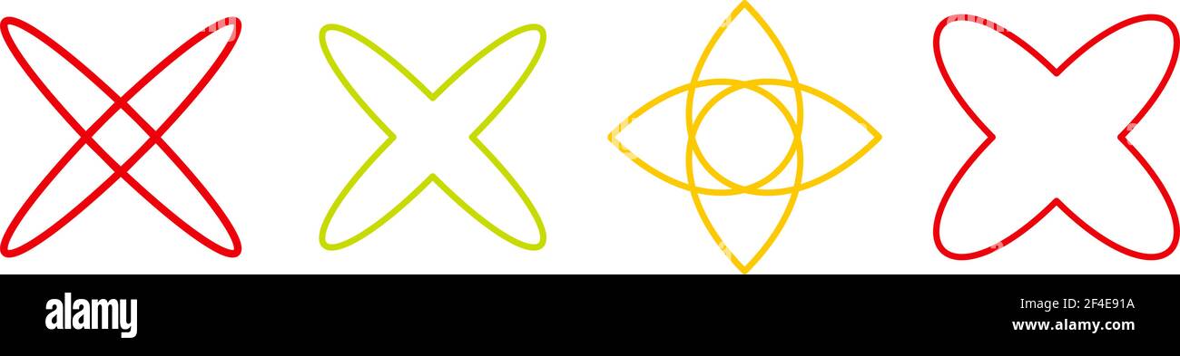 Abstraktes Motiv, Mandala Form Design Element - Stock Illustration, Clip Art Grafiken Stock Vektor