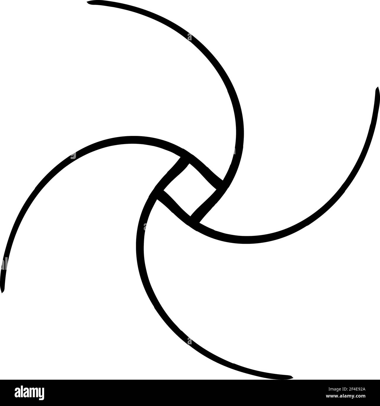 Abstraktes Motiv, Mandala Form Design Element - Stock Illustration, Clip Art Grafiken Stock Vektor