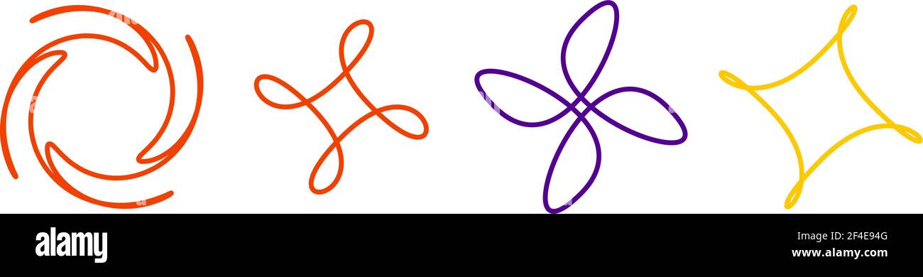 Abstraktes Motiv, Mandala Form Design Element - Stock Illustration, Clip Art Grafiken Stock Vektor