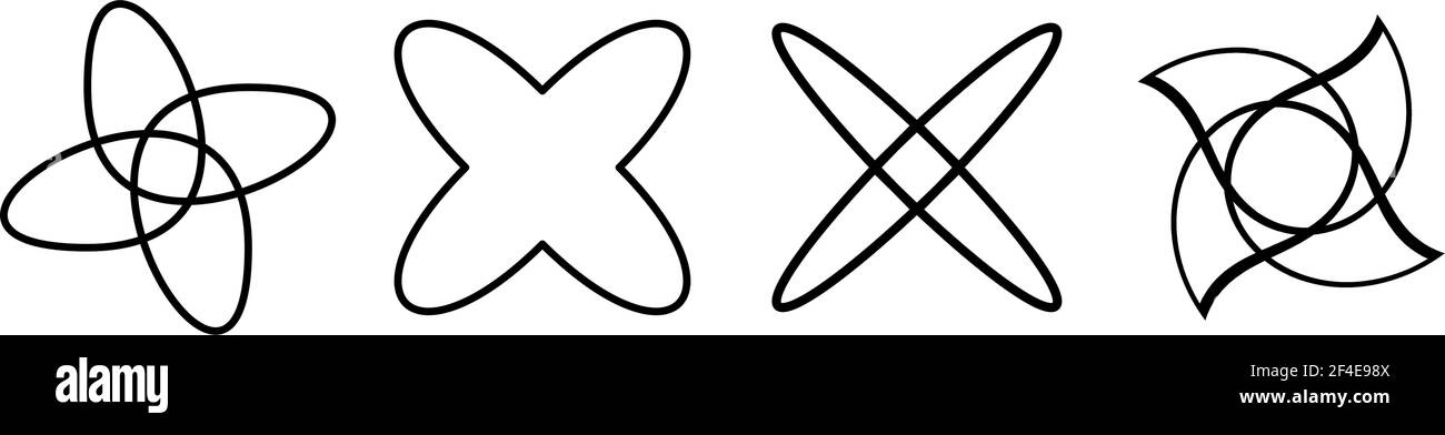 Abstraktes Motiv, Mandala Form Design Element - Stock Illustration, Clip Art Grafiken Stock Vektor