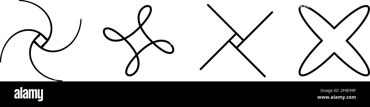 Abstraktes Motiv, Mandala Form Design Element - Stock Illustration, Clip Art Grafiken Stock Vektor