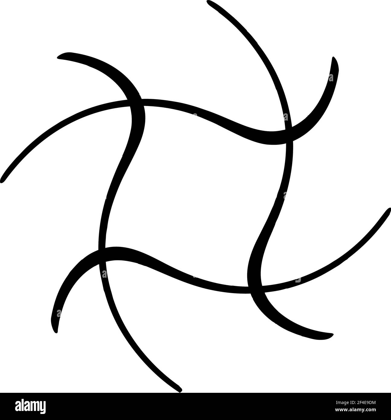 Abstraktes Motiv, Mandala Form Design Element - Stock Illustration, Clip Art Grafiken Stock Vektor