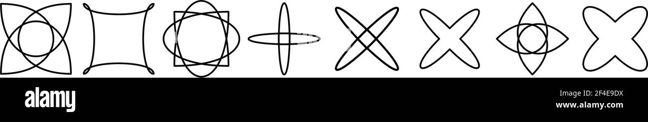 Abstraktes Motiv, Mandala Form Design Element - Stock Illustration, Clip Art Grafiken Stock Vektor