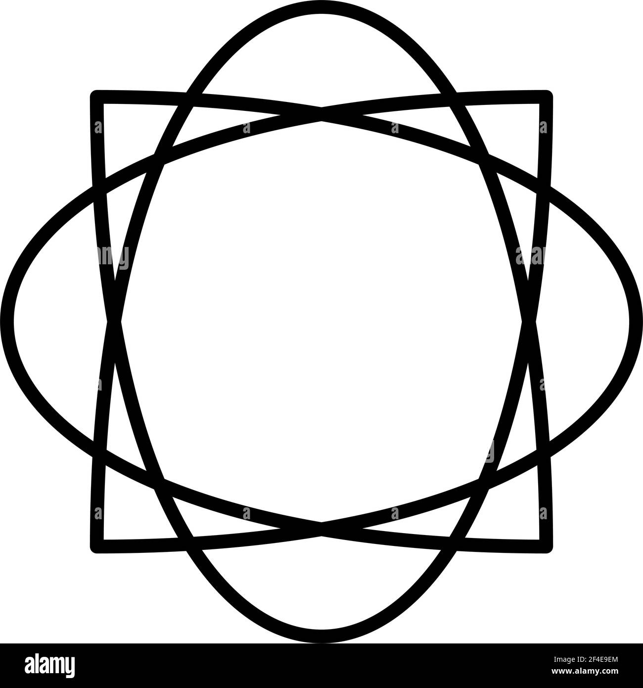 Abstraktes Motiv, Mandala Form Design Element - Stock Illustration, Clip Art Grafiken Stock Vektor