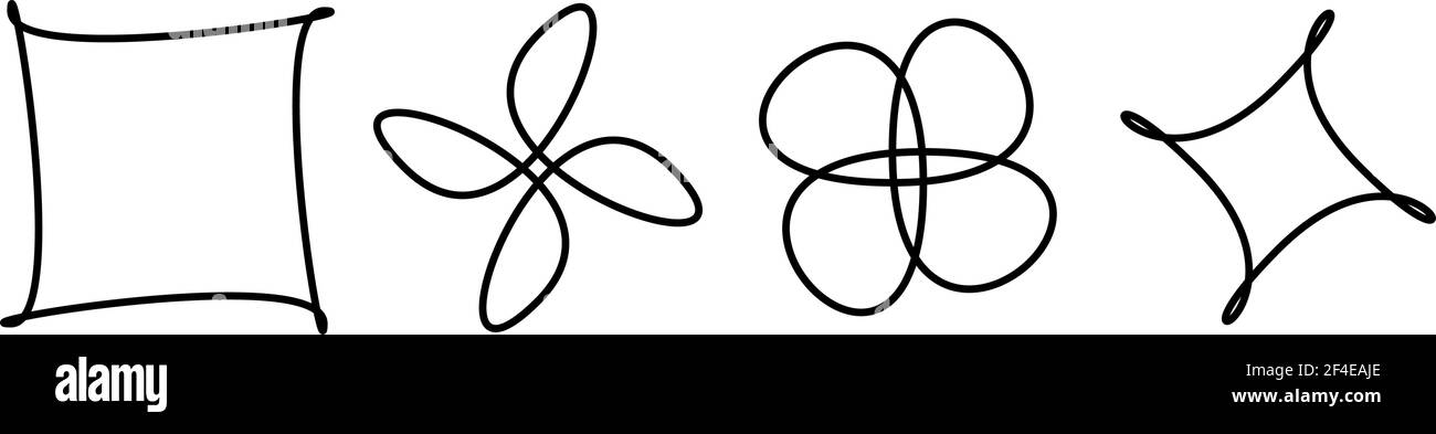 Abstraktes Motiv, Mandala Form Design Element - Stock Illustration, Clip Art Grafiken Stock Vektor