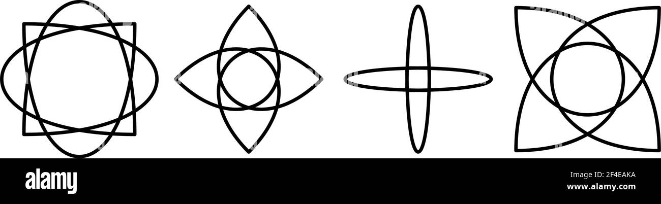 Abstraktes Motiv, Mandala Form Design Element - Stock Illustration, Clip Art Grafiken Stock Vektor