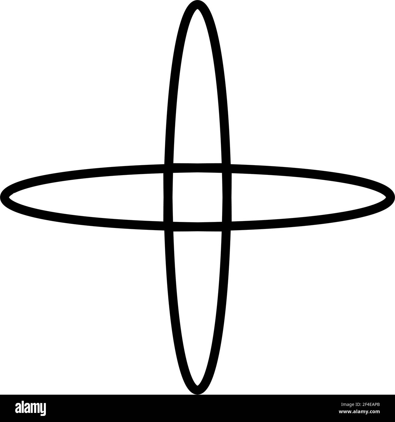 Abstraktes Motiv, Mandala Form Design Element - Stock Illustration, Clip Art Grafiken Stock Vektor