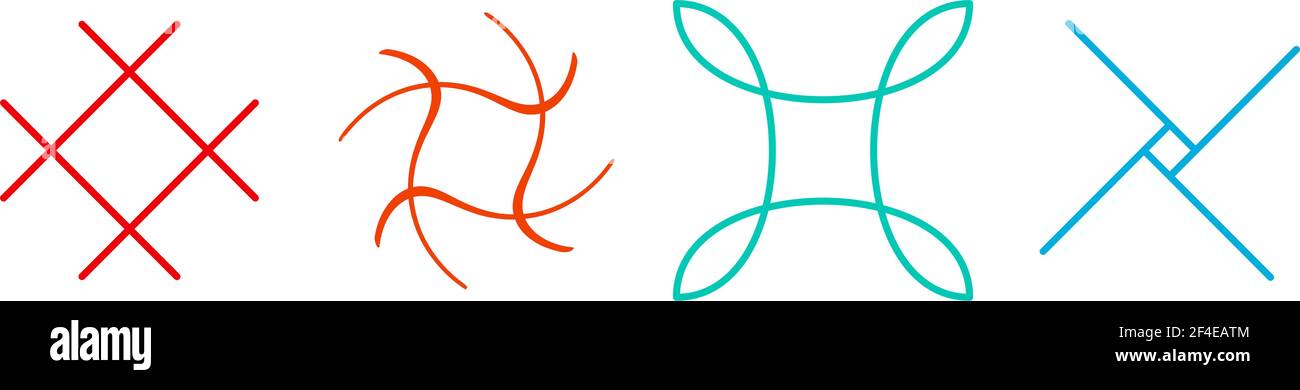 Abstraktes Motiv, Mandala Form Design Element - Stock Illustration, Clip Art Grafiken Stock Vektor