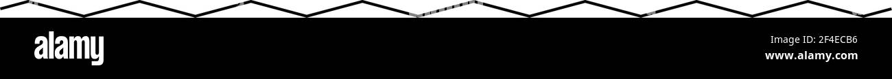 Zick-Zack, Zick-Zack-Element mit gezackten Linien. Pointy, gezackte und zackige Streifen – Stock Vektor Illustration, Clip Art Grafiken Stock Vektor