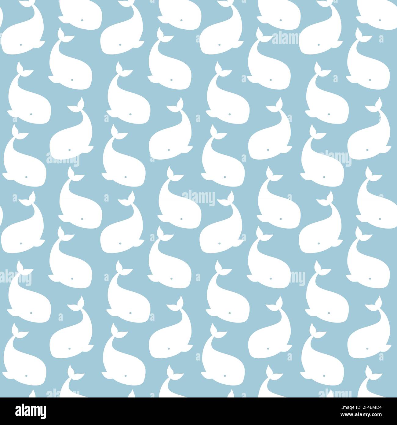 Nahtloses Muster mit Walen Stock Illustration. Abstrakt, Tier, Kunst, Hintergründe, Blau Stock Vektor