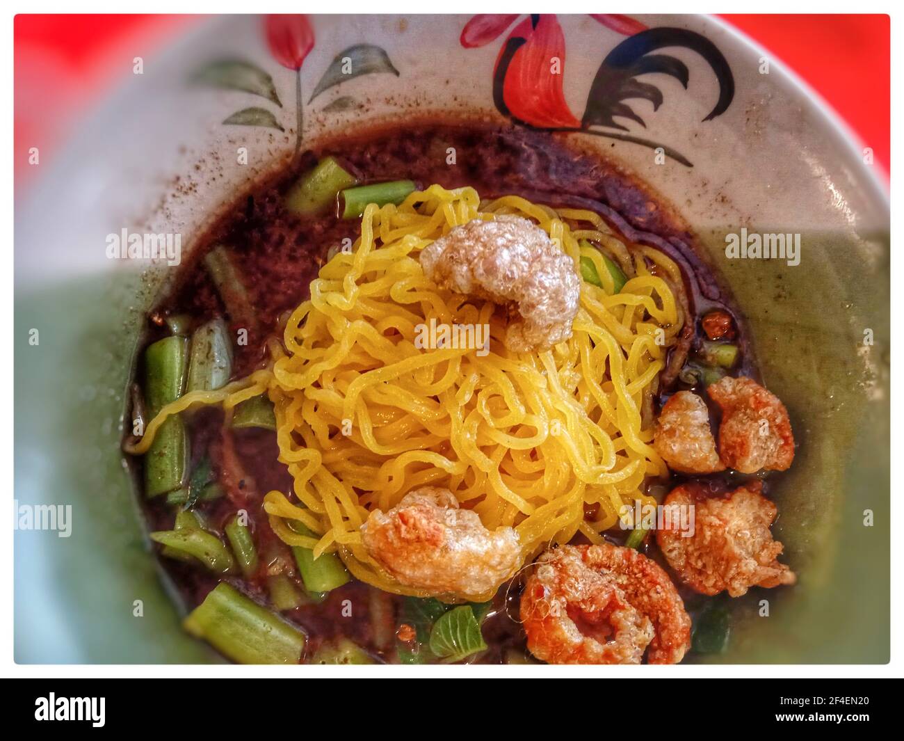 Leckere Auswahl an thailändischen Essen Fotos Stockfoto