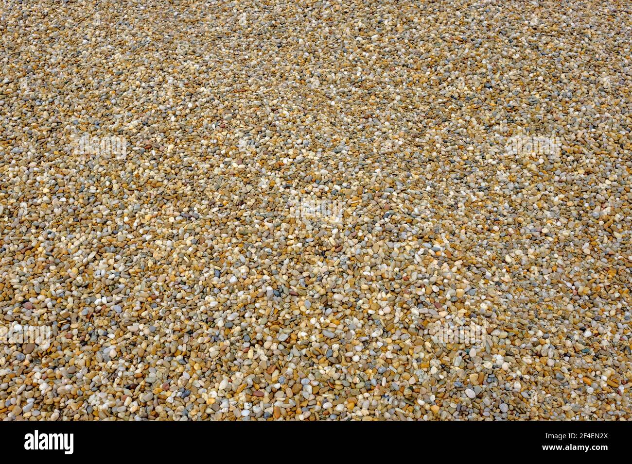 Haufen von Kiessteinen, Sand Stockfoto