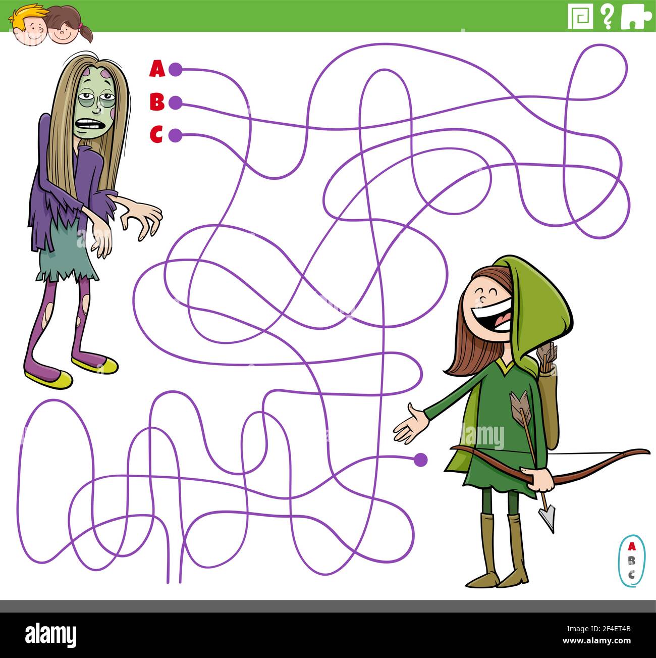 Robin hood illustration Stock-Vektorgrafiken kaufen - Alamy