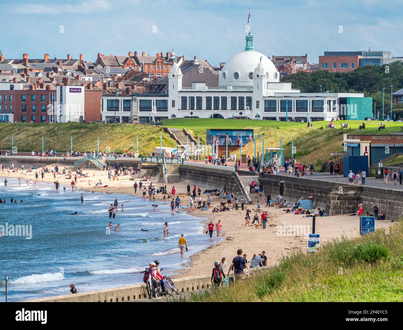The Spanish City & Whitley Bay Beach, North Tyneside Stockfoto