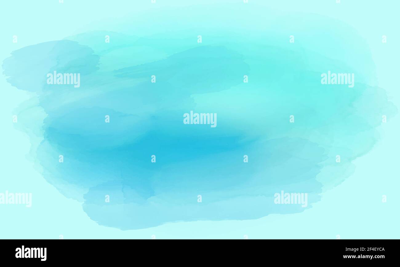 abstrakter blauer Tinte Aquarell Hintergrund Stock Vektor