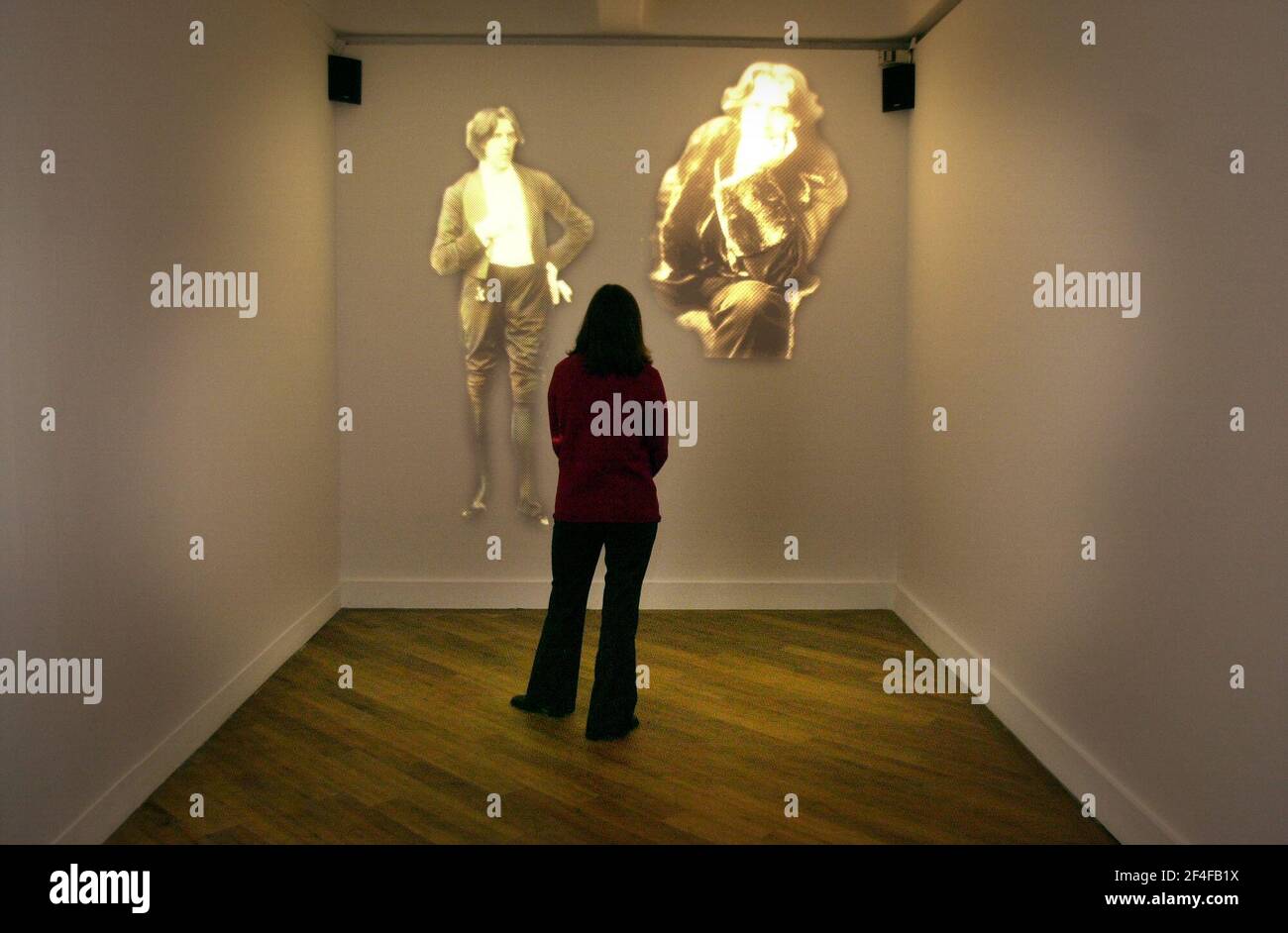 Die oscar wilde Ausstellung im barbican Stockfoto