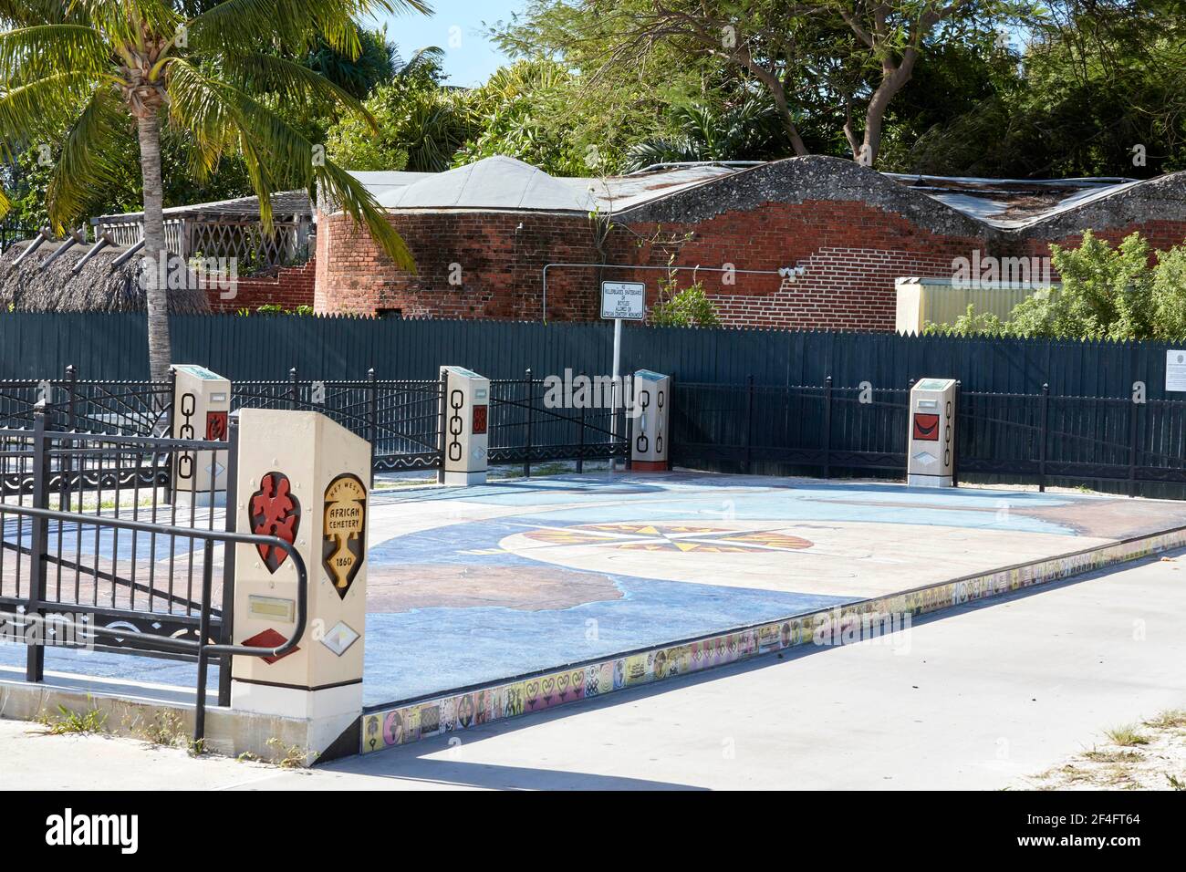 Afrikanischer Friedhof am Higgs Beach Key West Florida USA Stockfoto