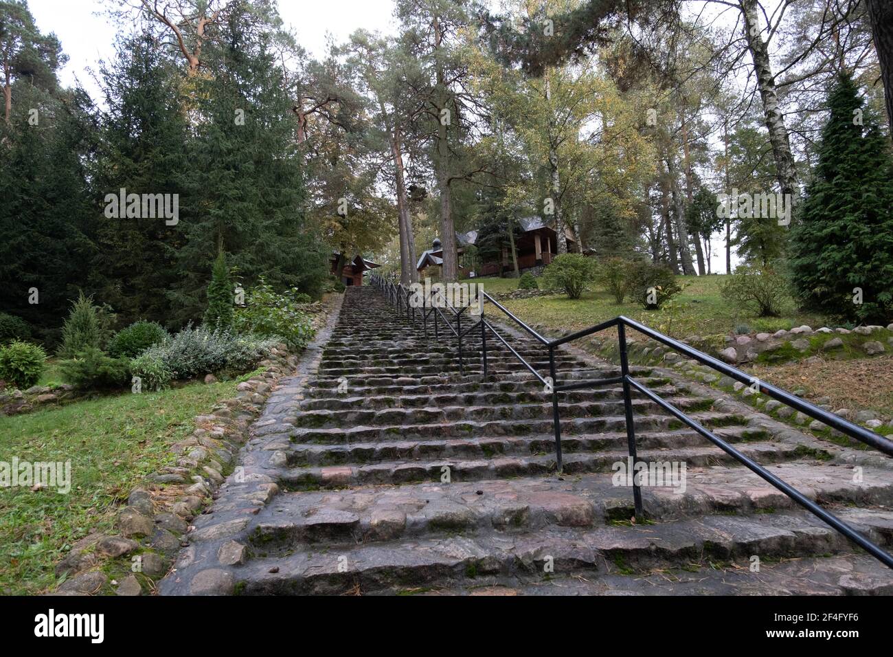 Polen, Grabarka - 10. Oktober 2020: Der Heilige Berg Grabarka, das Herz der orthodoxen Kirche in Polen Stockfoto