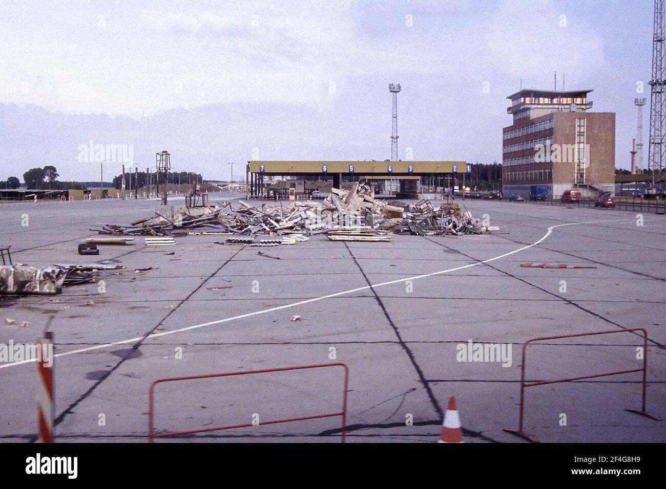 Ein ehemaliger Grenzübergang in Zarrentin/Gudrow in die DDR Stockfoto