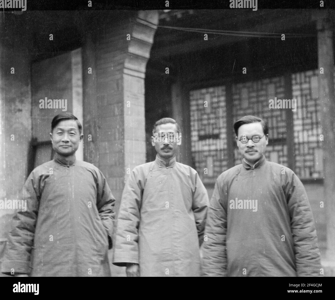 Jimmy Yen und Kollegen, China, Ding Xian (China), Dingzhou Shi (China), Hebei Sheng (China), 1931. Aus der Sammlung Sidney D. Gamble Photographs. () Stockfoto