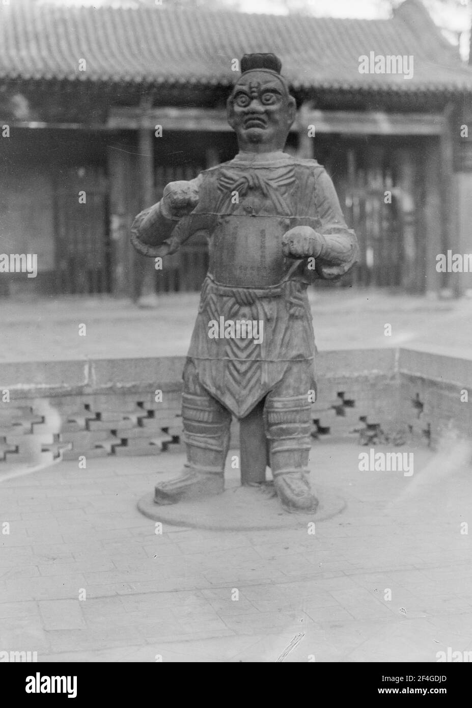 Idol im Tempel, China, Taiyuan Shi (China), Shanxi Sheng (China), 1931. Aus der Sammlung Sidney D. Gamble Photographs. () Stockfoto