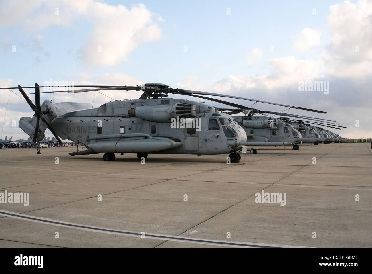 US Marines CH-53E Super Hengst Militärhubschrauber auf IT &#39;s Homebase in Miramar Air Station. Kalifornien, USA - 15. Oktober 2016. Stockfoto