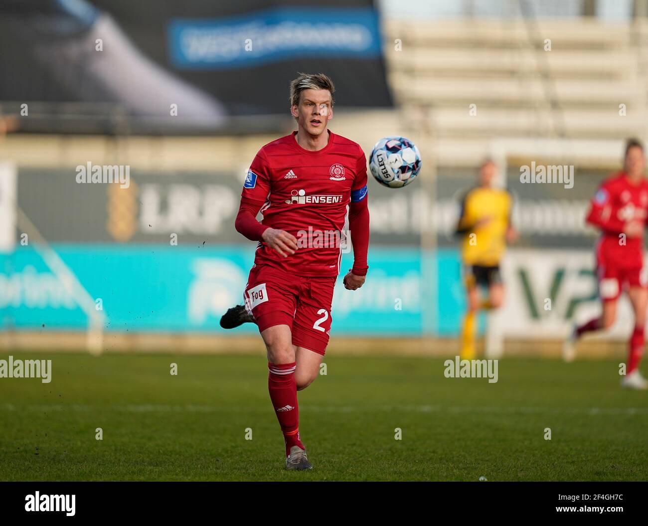21. März 2021: !L2! Während Horsens und Lyngby auf Horsens Stadion, Horsens, Dänemark. Kim Price/CSM Stockfoto