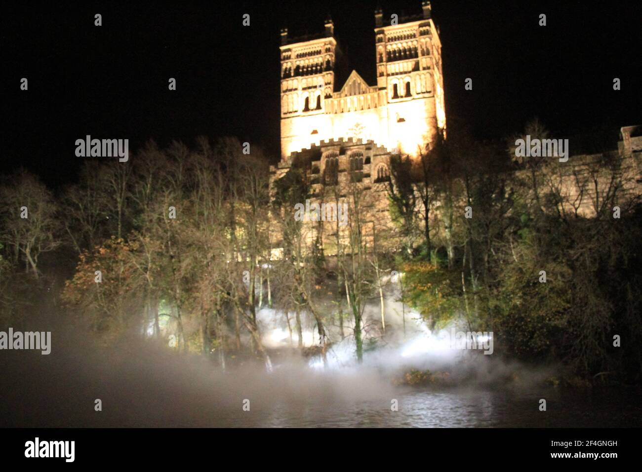 Durham Lumiere Light Show 2015 Stockfoto