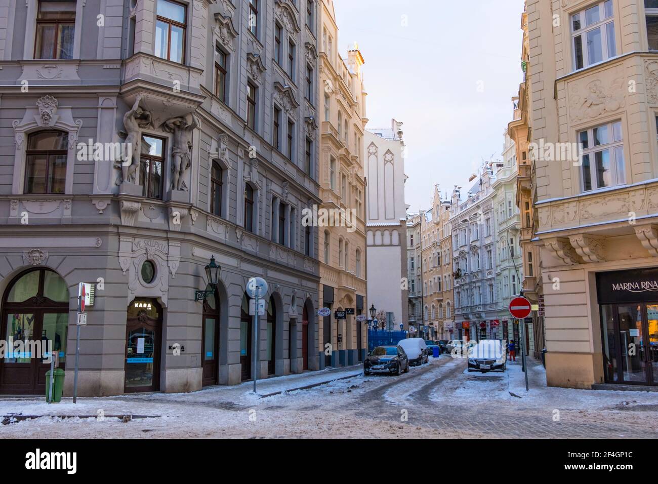 Maiselova Straße, Josefov, Prag, Tschechische Republik Stockfoto