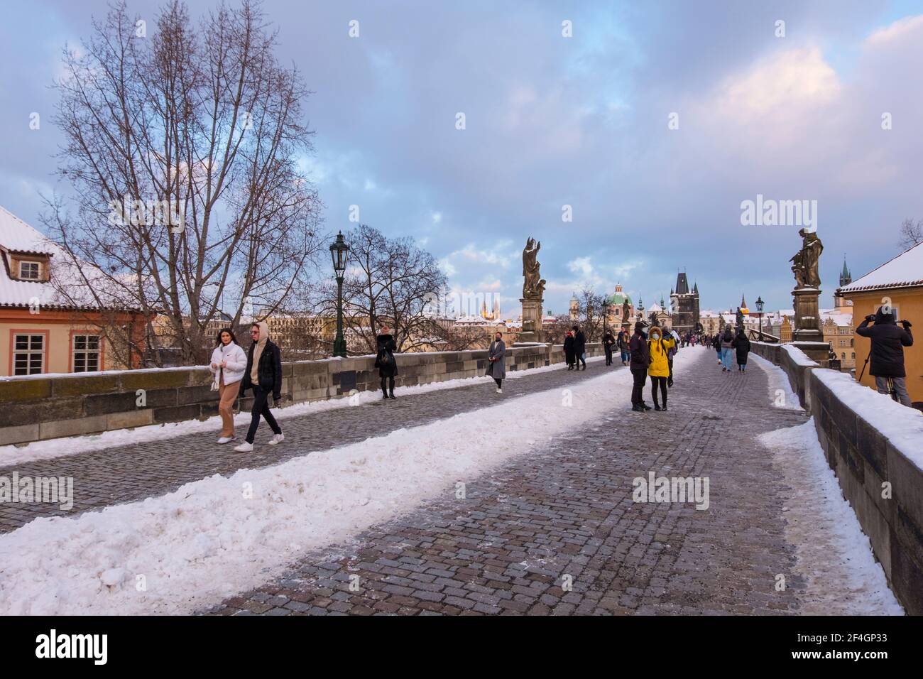 Die meisten Karluv, Karlsbrücke, Prag, Tschechische Republik Stockfoto