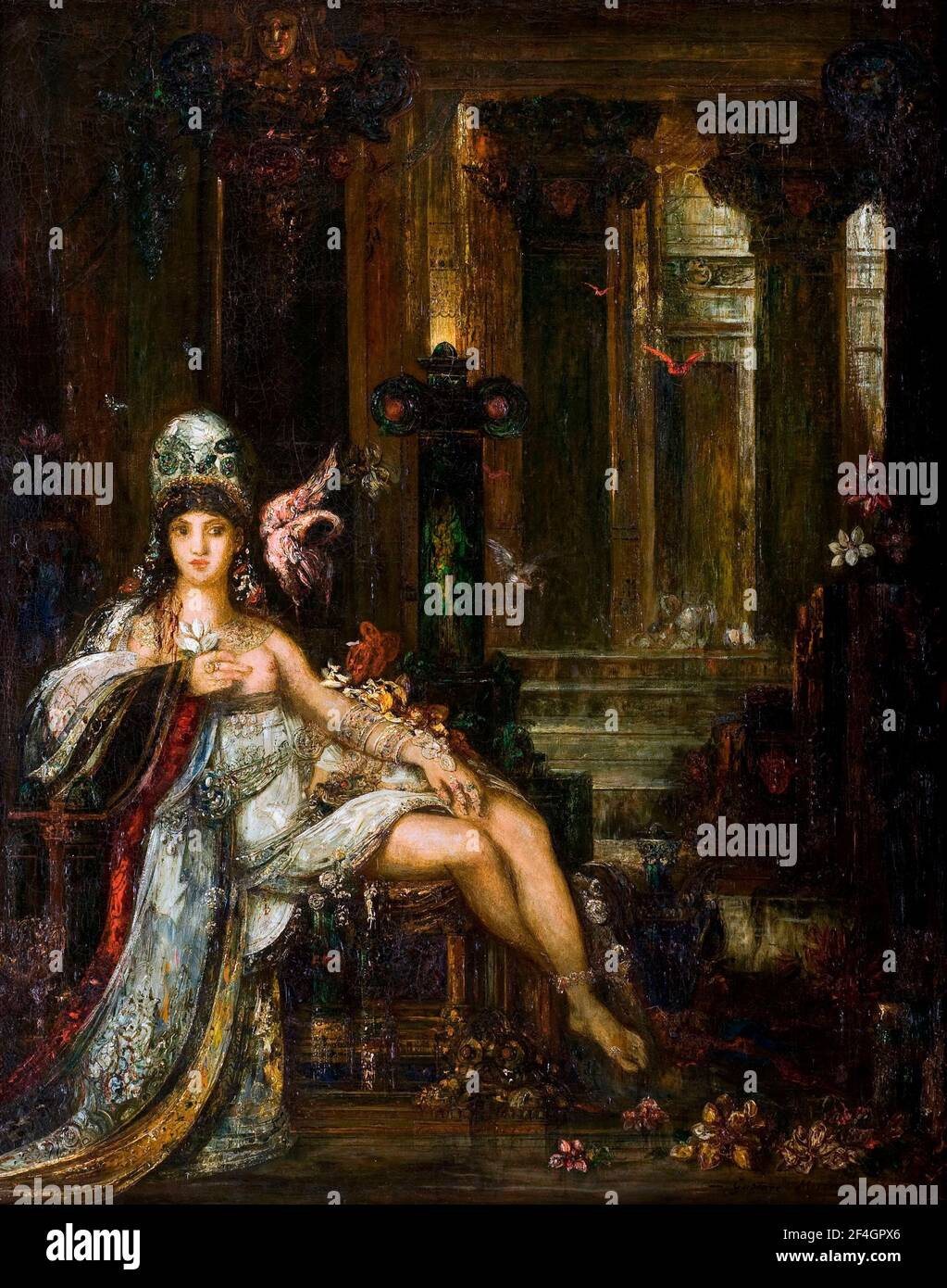 Gustave Moreau. Gemälde mit dem Titel "Delilah" von der französischen Symbolist Maler, Gustave Moreau (1826-1898), Öl auf Leinwand, c.. 1898 Stockfoto