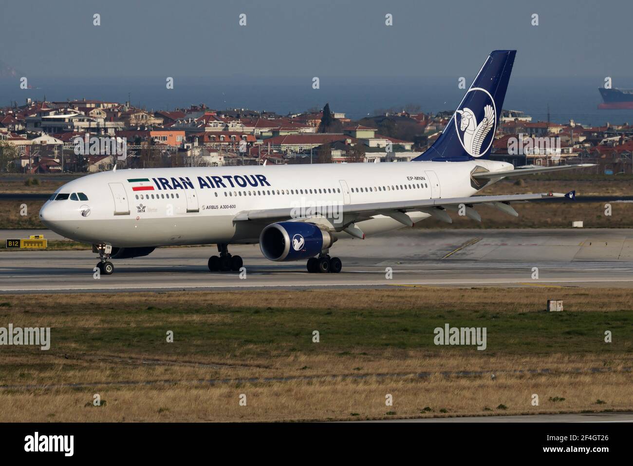 Iran Airtour Airbus A300 EP-MNN Passagierflugzeug Abflug in Istanbul Flughafen Atatürk Stockfoto