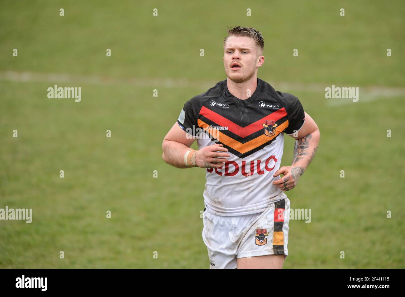 Featherstone, England - 21st. März 2021 - Adam Rooks von Bradford Bulls während der Rugby League Betfred Challenge Cup Runde 1 Spiel zwischen Featherstone Rovers und Bradford Bulls im Millenium Stadium, FeatherstoneUK Dean Williams/Alamy Live News Stockfoto