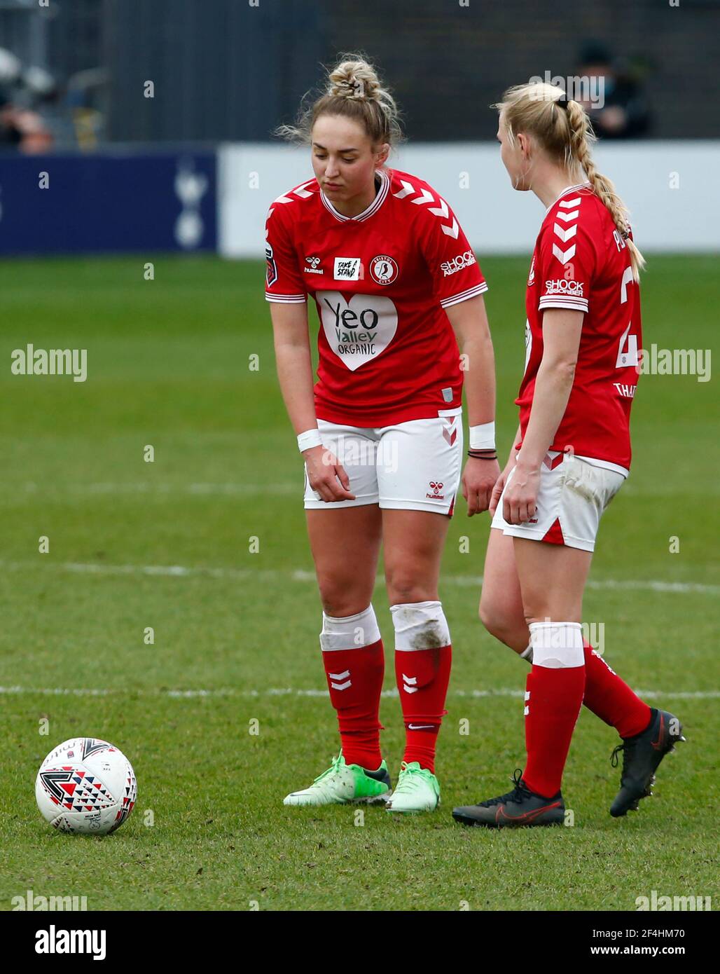 Barnett, Großbritannien. März 2021, 21st. EDGWARE, ENGLAND - MÄRZ 21: Aimee Palmer von Bristol City Women während der FA Women's Spur League zwischen Tottenham Hotspur und Bristol City im Hive Stadium, Edgware, UK am 21st. März 2021 Credit: Action Foto Sport/Alamy Live News Stockfoto