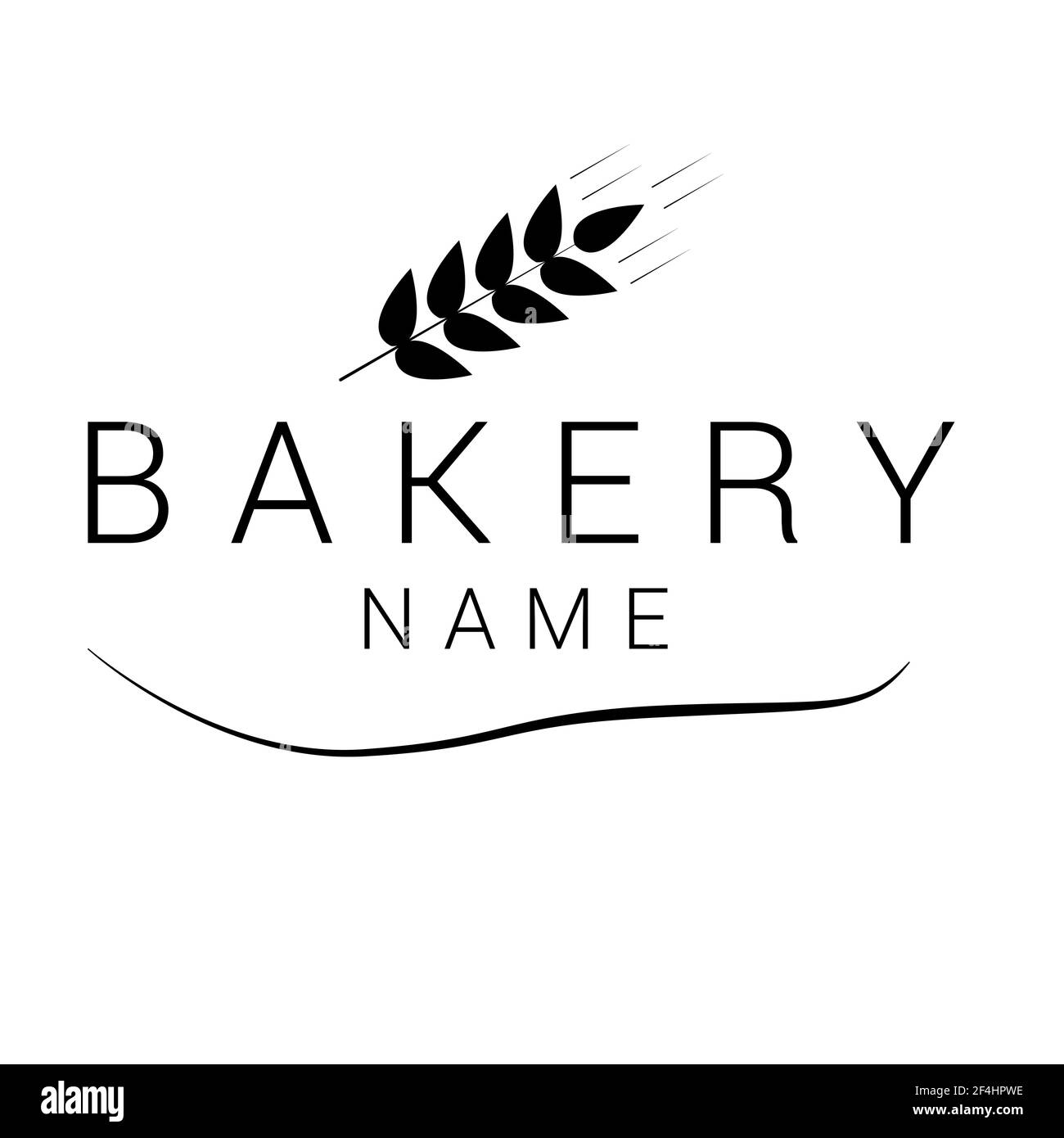 Backwaren Logo Vintage Design Vorlage. Vektorgrafik flach Stock Vektor