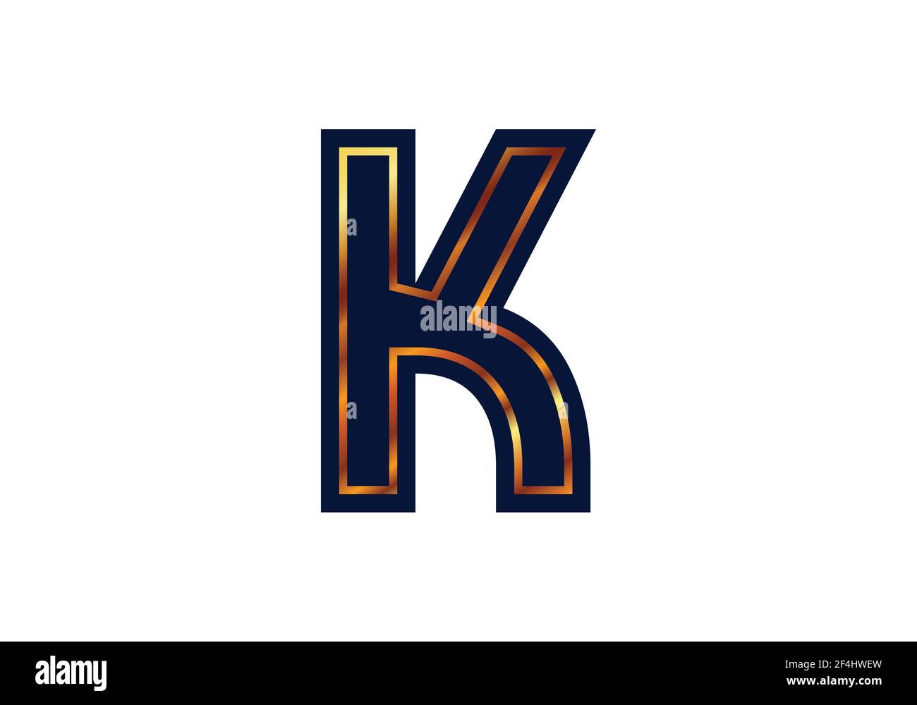 K Logo-Design mit Buchstabe. Symbolvektor für kreative Buchstaben. Stock Vektor