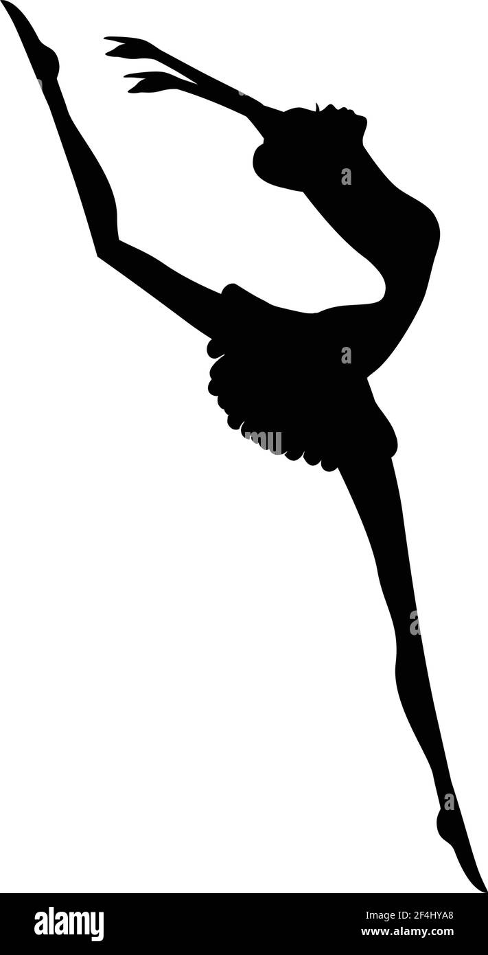 Moderne Balletttänzerin, Ballerina Stock Vektor
