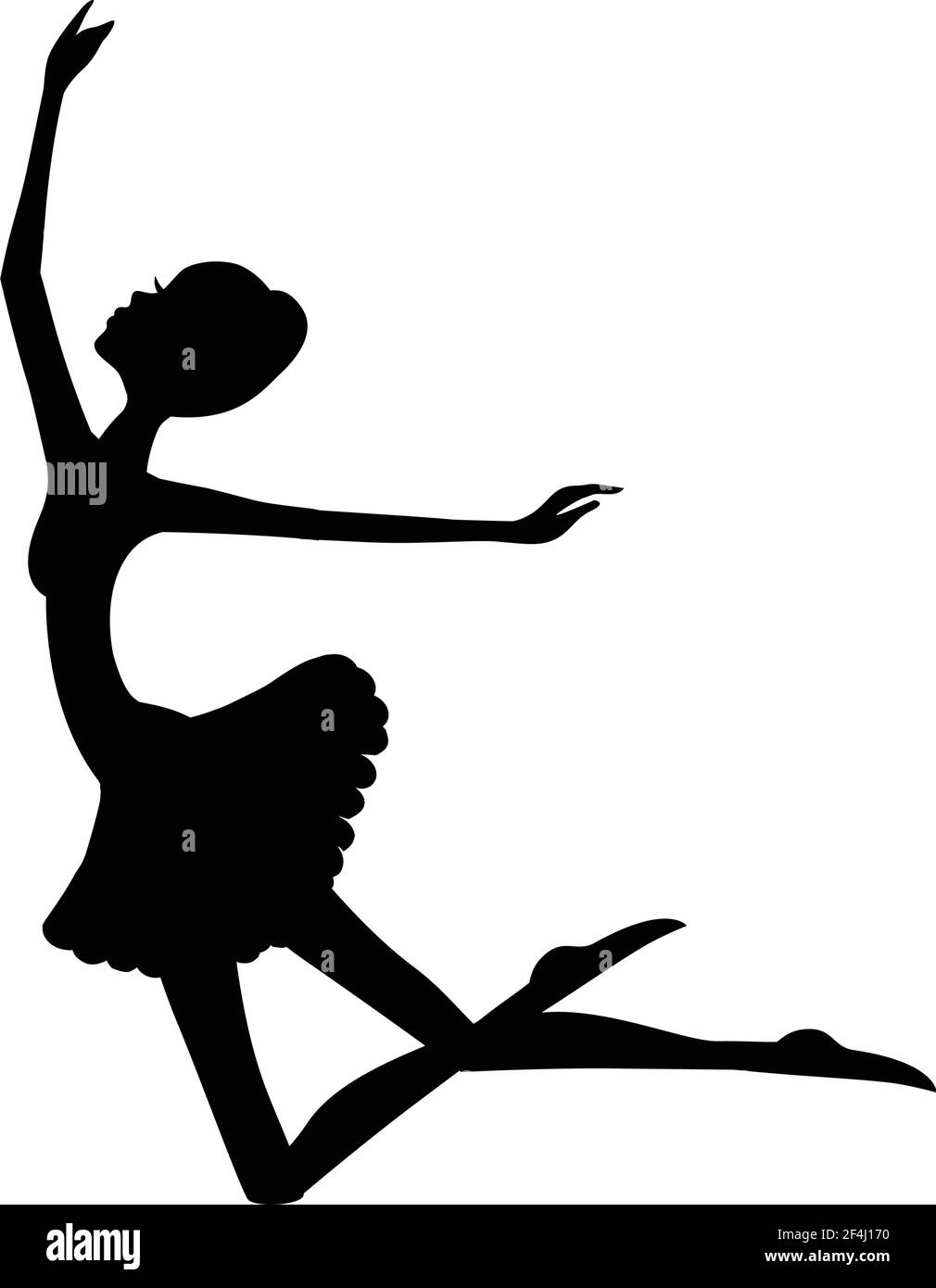 Moderne Balletttänzerin, Ballerina Stock Vektor