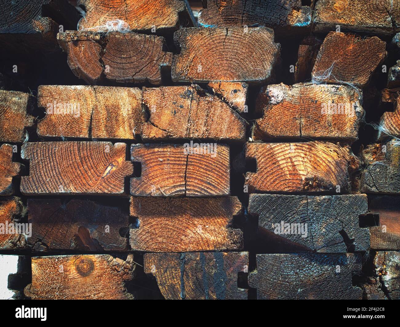 Wiederbeanspruchte Nut- und Nut-Boards Stockfoto