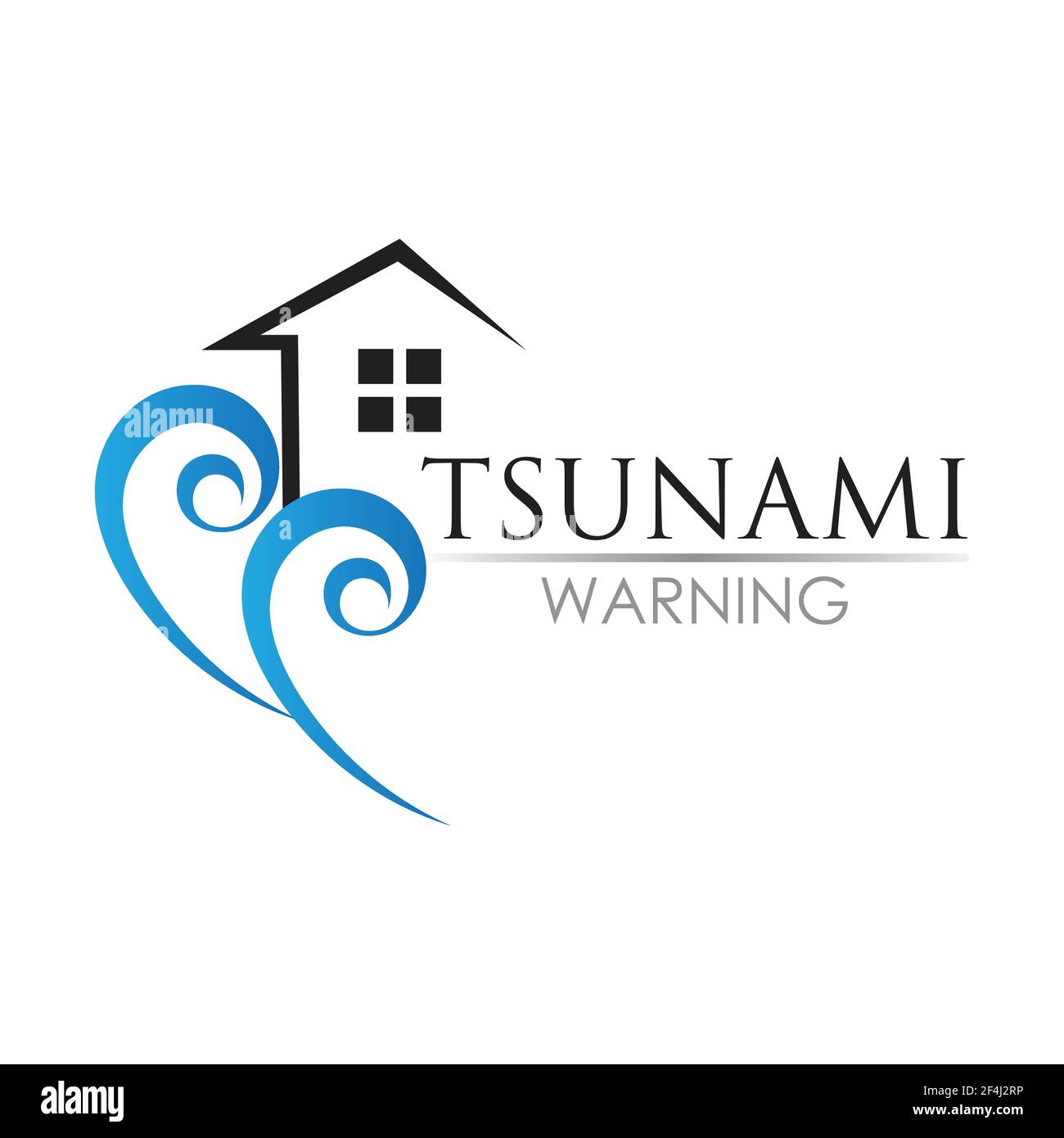 Tsunami Logo Design, Vektor, Symbol, Vorlage Wave Tsunami Splash Water Logo Stock Vektor
