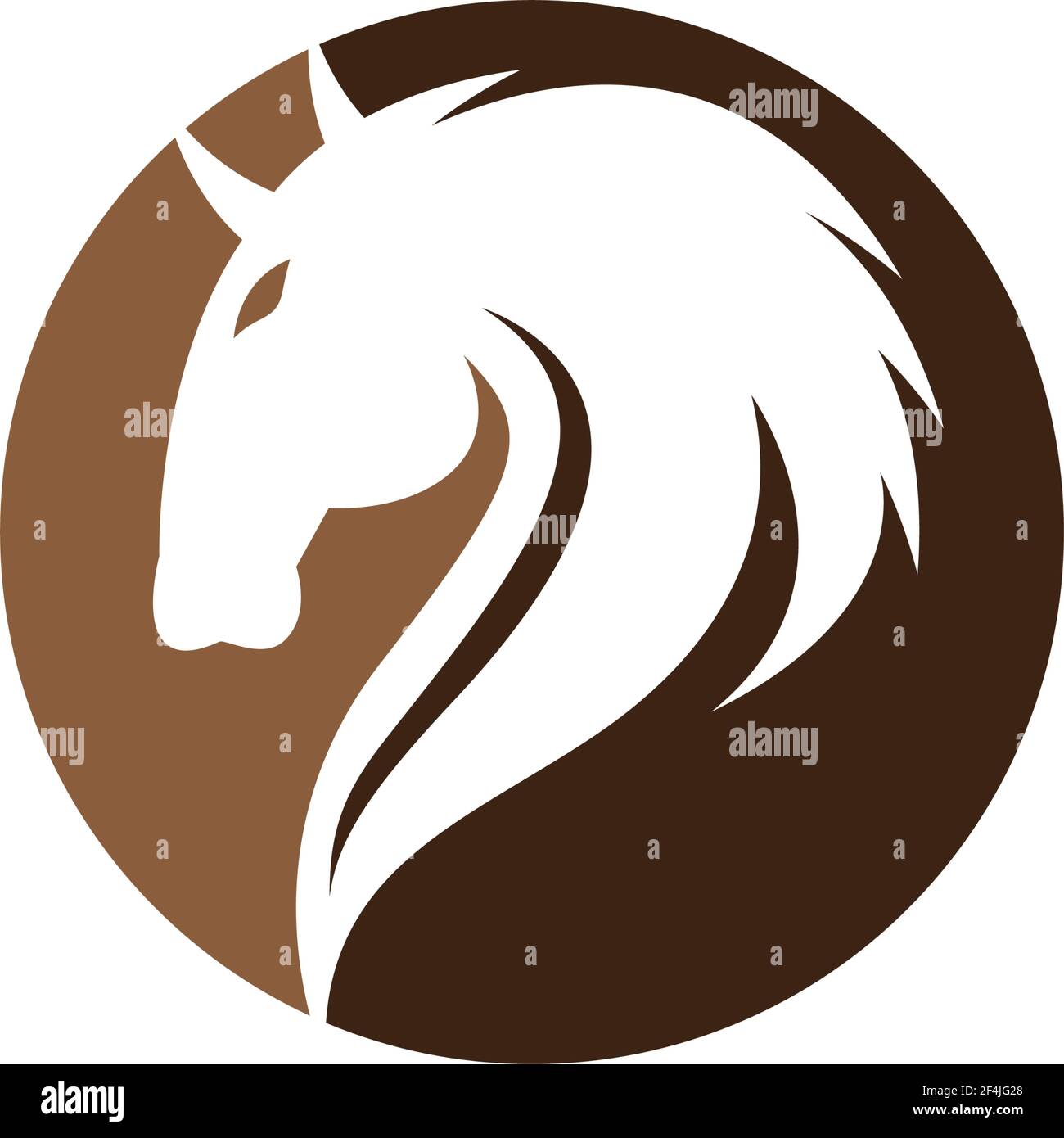 Pferd Logo kreative Vektor Symbol Illustration Design Stock Vektor