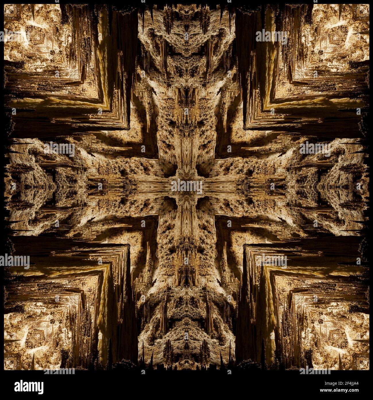 Kaleidoskop einer Höhle Stockfoto