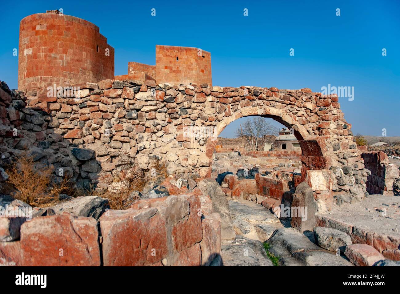 Dashtadem Festung in Aragatsotn Provinz, Armenien Stockfoto