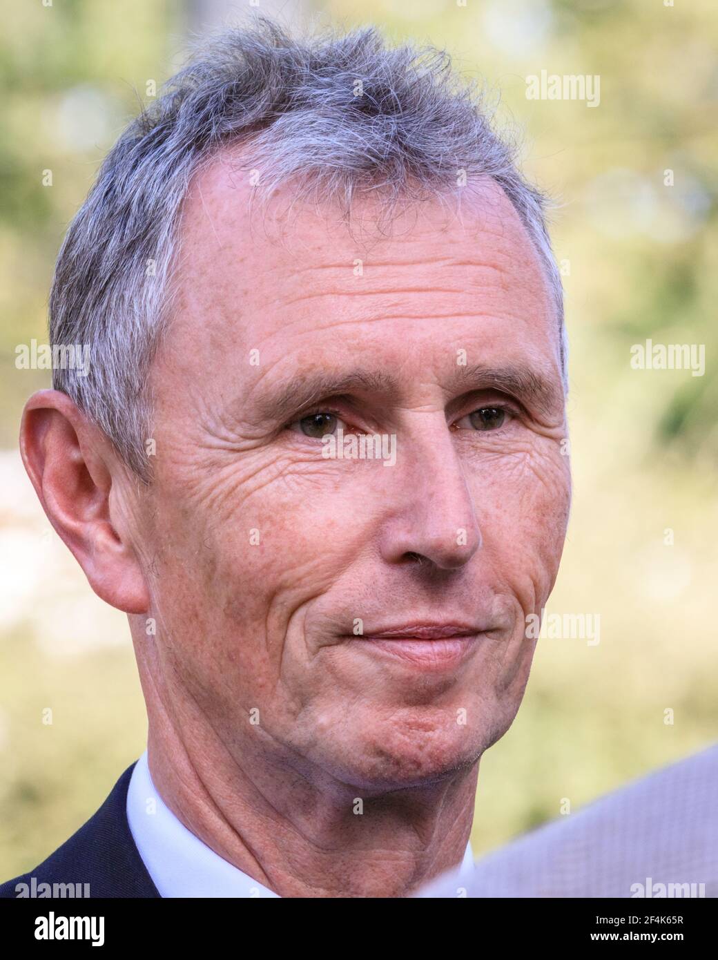 Nigel Evans, Politiker der britischen Konservativen Partei, MP Ribble Valley, Portrait Stockfoto