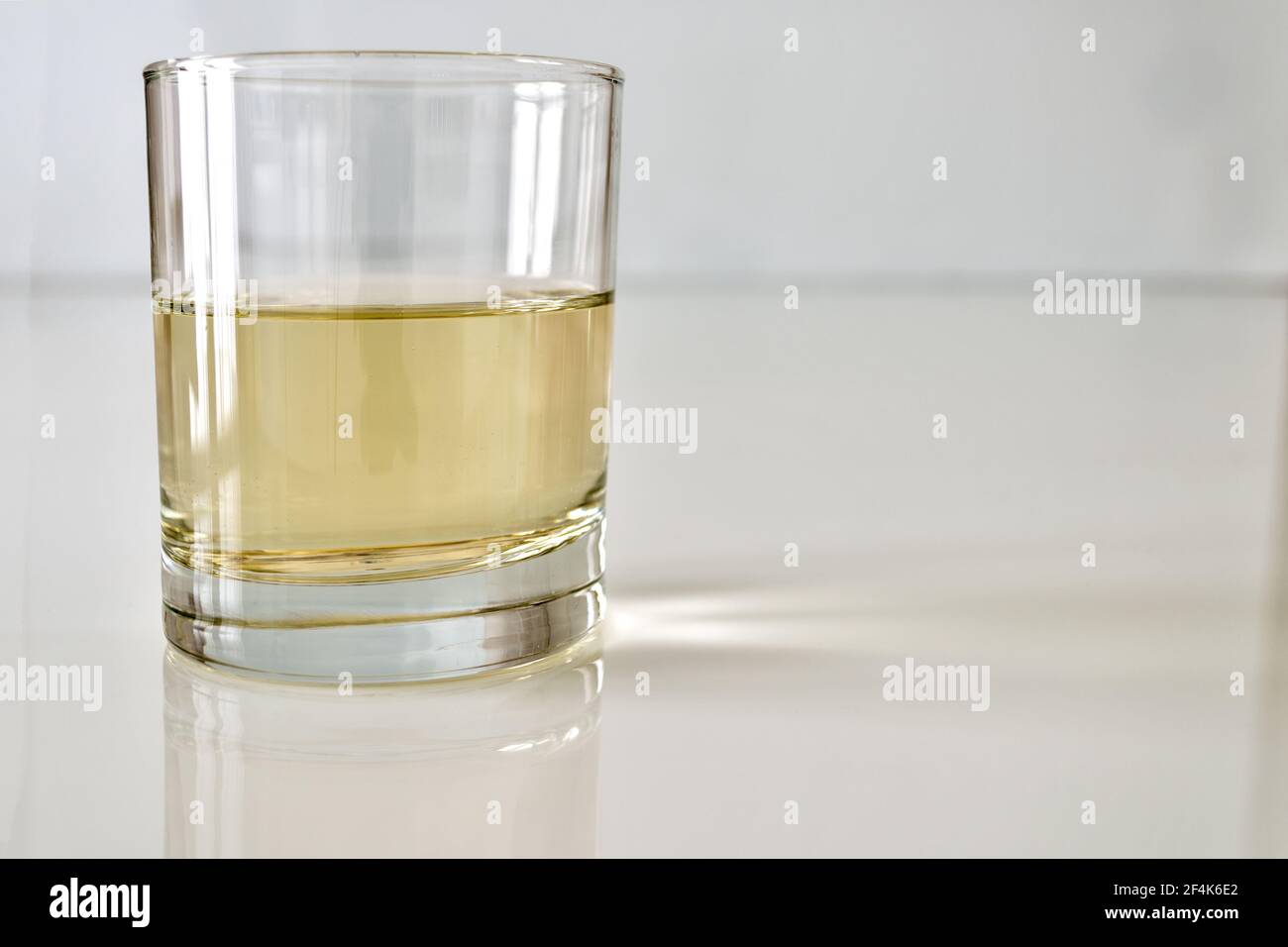 bicchiere vino bianco Stockfoto