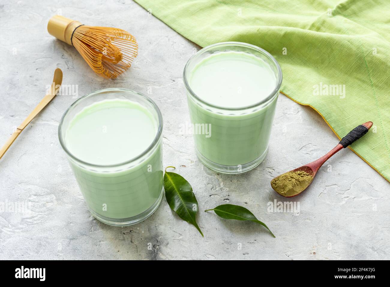 Grner Tee Mit Milch