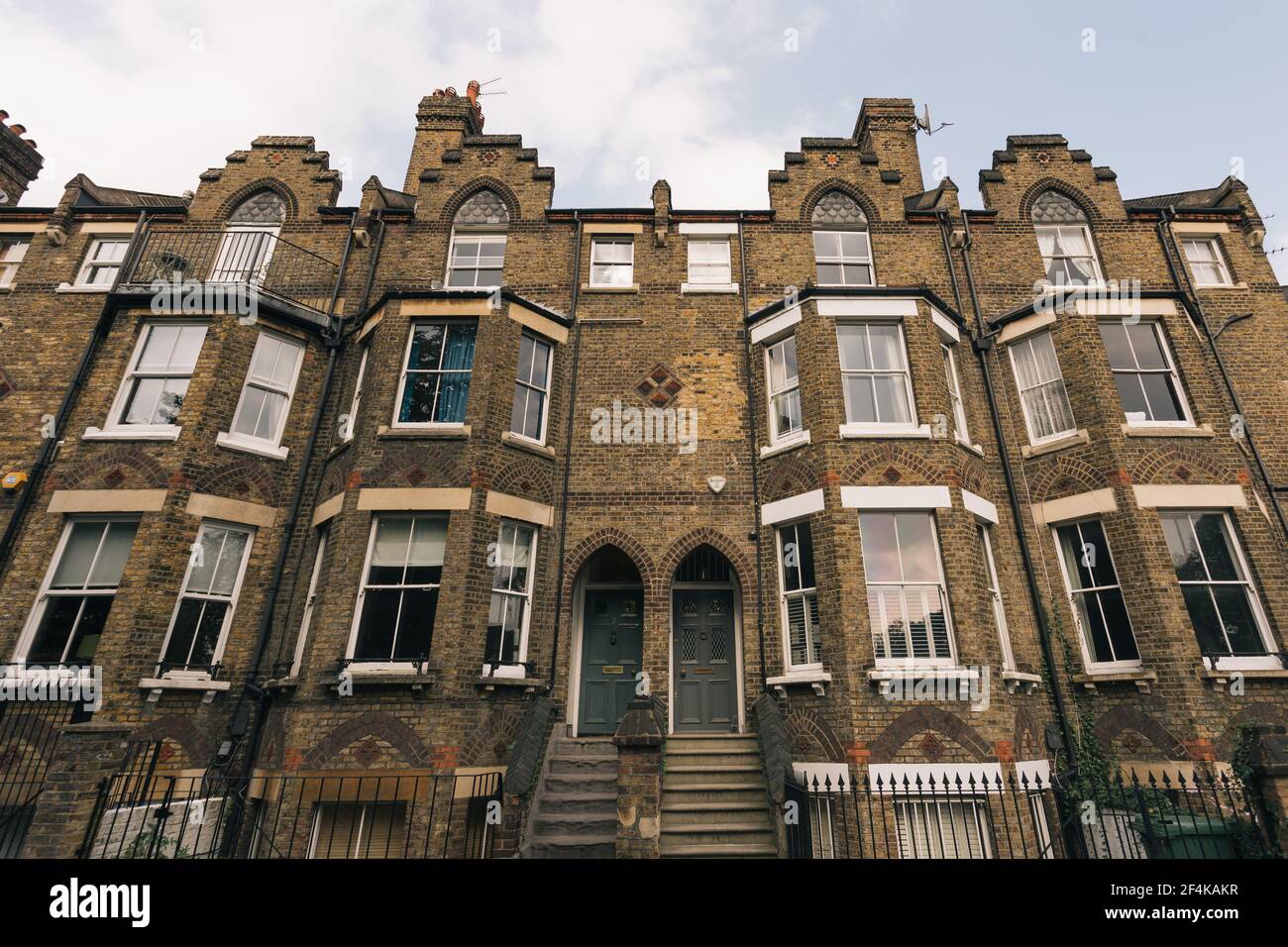 Traditionelle Londoner Architektur, England Stockfoto