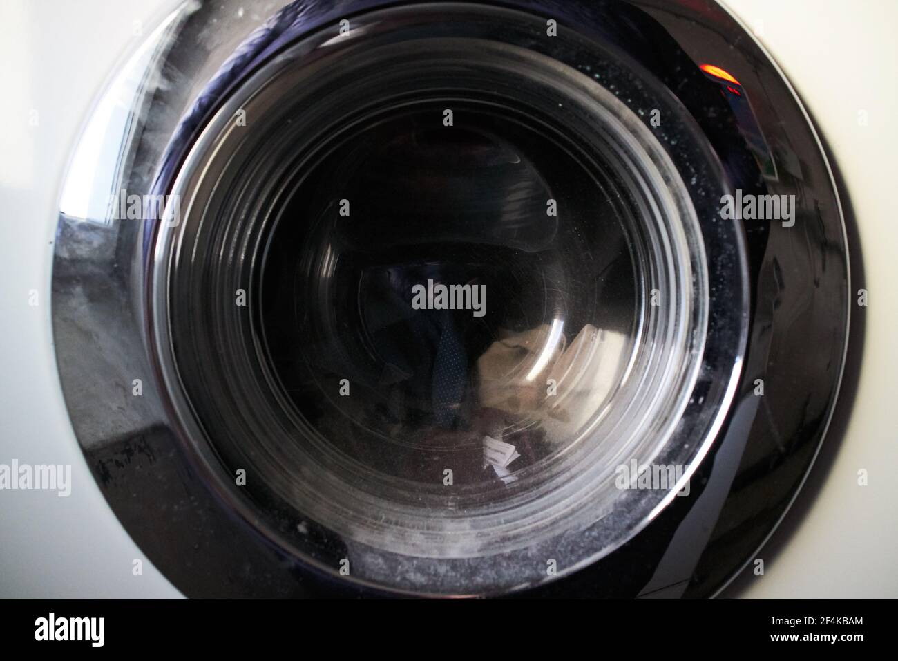 Eine Nahaufnahme der Waschmaschine zu waschen Stockfoto