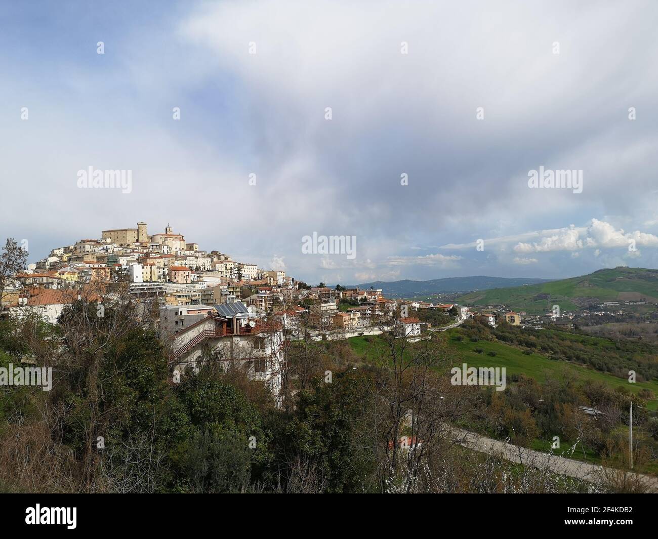Blick auf Casoli Dorf in der Provinz ChietiAbruzzo Stockfoto