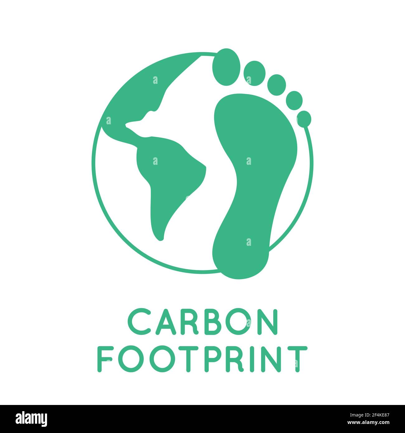 CO2-Bilanz mit einer Weltkugel. Menschlicher Einfluss auf die Erde. Grüne Fußabdrücke mit Weltkarte. Treten Sie auf einen Planeten. Verschmutzung durch giftige Gase. Umweltschäden. Stock Vektor CO2-Bilanz mit einer Weltkugel. Menschlicher Einfluss auf die Erde. Grüne Fußabdrücke mit Weltkarte. Treten Sie auf einen Planeten. Verschmutzung durch giftige Gase. Umweltschäden. Stock Vektor